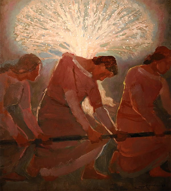 Lifting the Rod by J. Kirk Richards  Image: Lifting the Rod