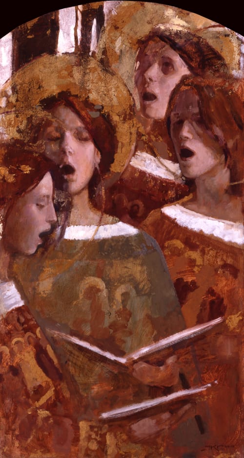 Song of the Heart by J. Kirk Richards  Image: A choir of women sing together. 