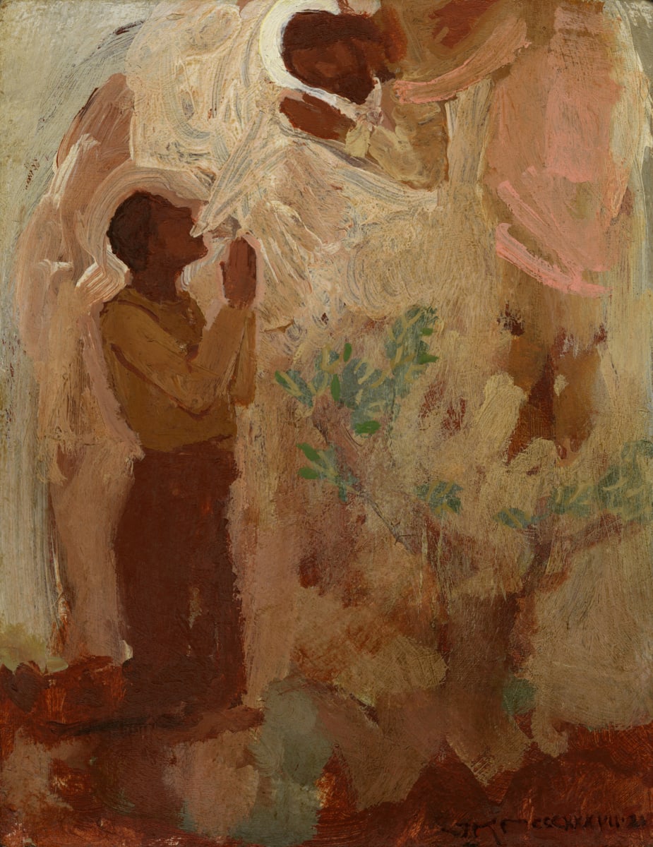 Inclined and Heard My Cry by J. Kirk Richards  Image: Daily Painting. The Lord hears the prayer of Joseph Smith. 