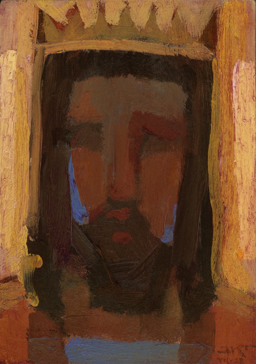 Cristo CDXV (Crown) Homage to Toroualt by J. Kirk Richards  Image: Christ portrait in the style of Toroualt