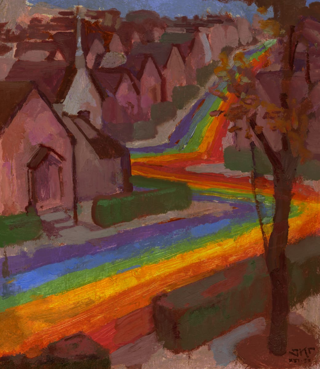 Rainbow Roads by J. Kirk Richards 