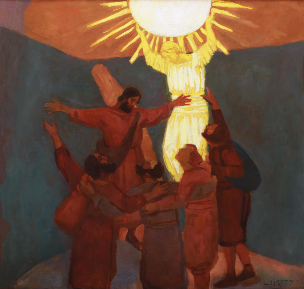 His Brethren Still by J. Kirk Richards  Image: Alma reunites with his brothers in the Lord. Alma 17:22. 