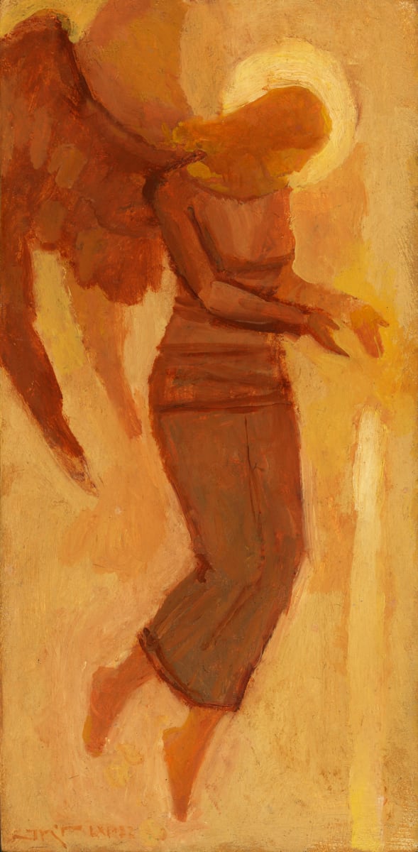 The Energy She Brings by J. Kirk Richards  Image: Daily Painting 95, 2022. An angel brings light. 