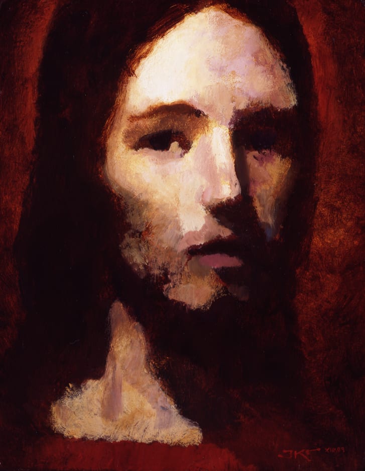 Christ Portrait VII by J. Kirk Richards  Image: Abstracted portrait from a series of Christ Portraits in 2009. 
