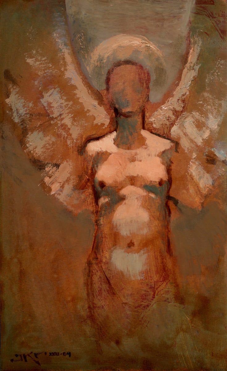 Torso with Wings I by J. Kirk Richards  Image: Winged male torso in terracotta. 