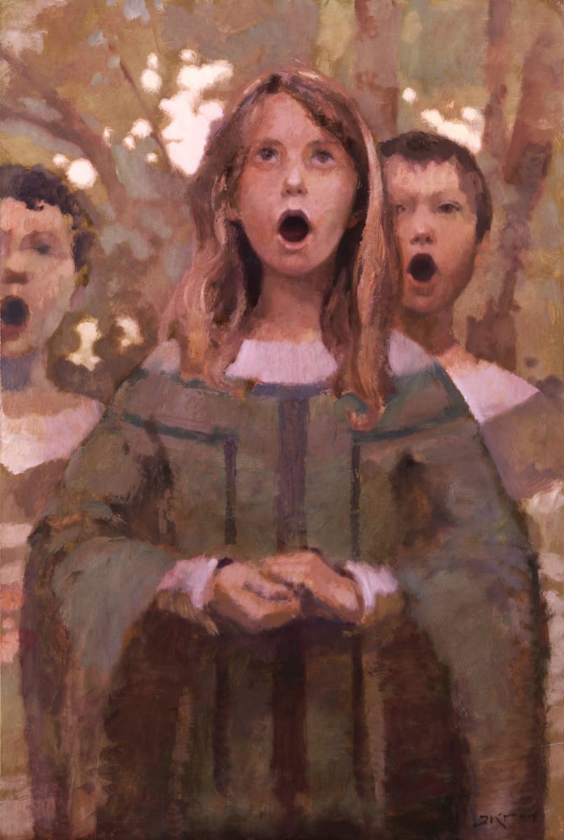 Children Singing (Maegan Singing) by J. Kirk Richards  Image: Children singing