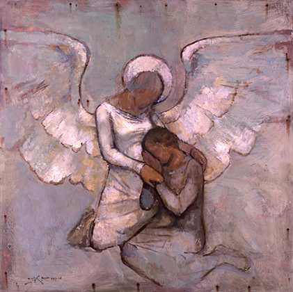 Angel Comforting by J. Kirk Richards 