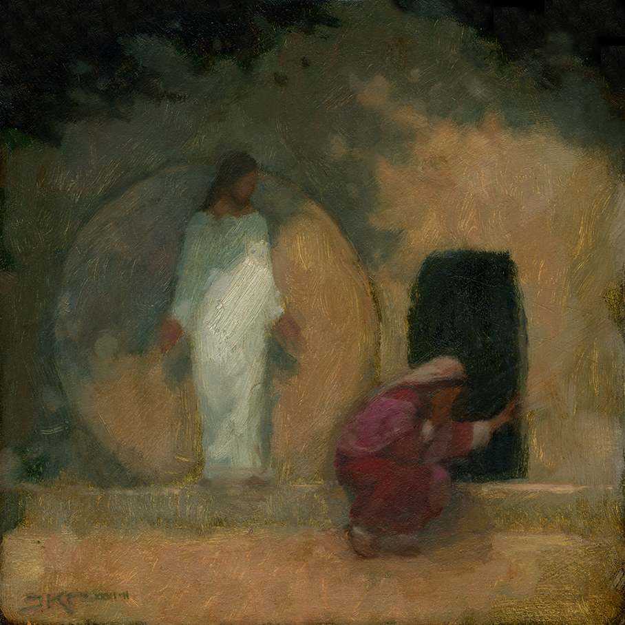 Why Weepest Thou (Garden Tomb) by J. Kirk Richards 