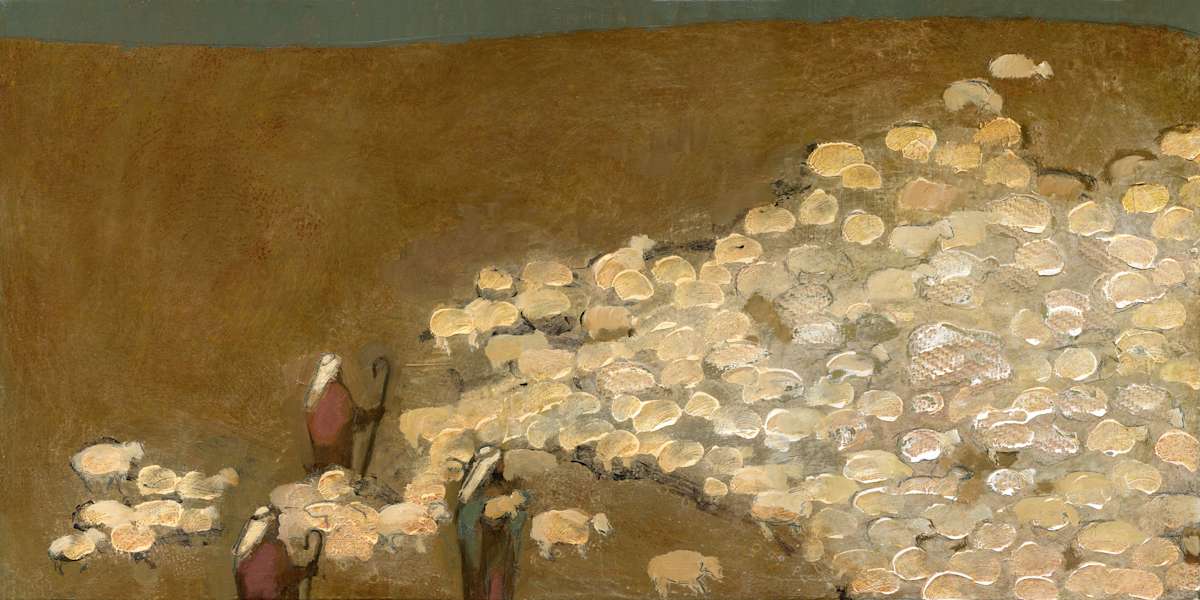 Shepherds Watched Their Flocks by Night by J. Kirk Richards 