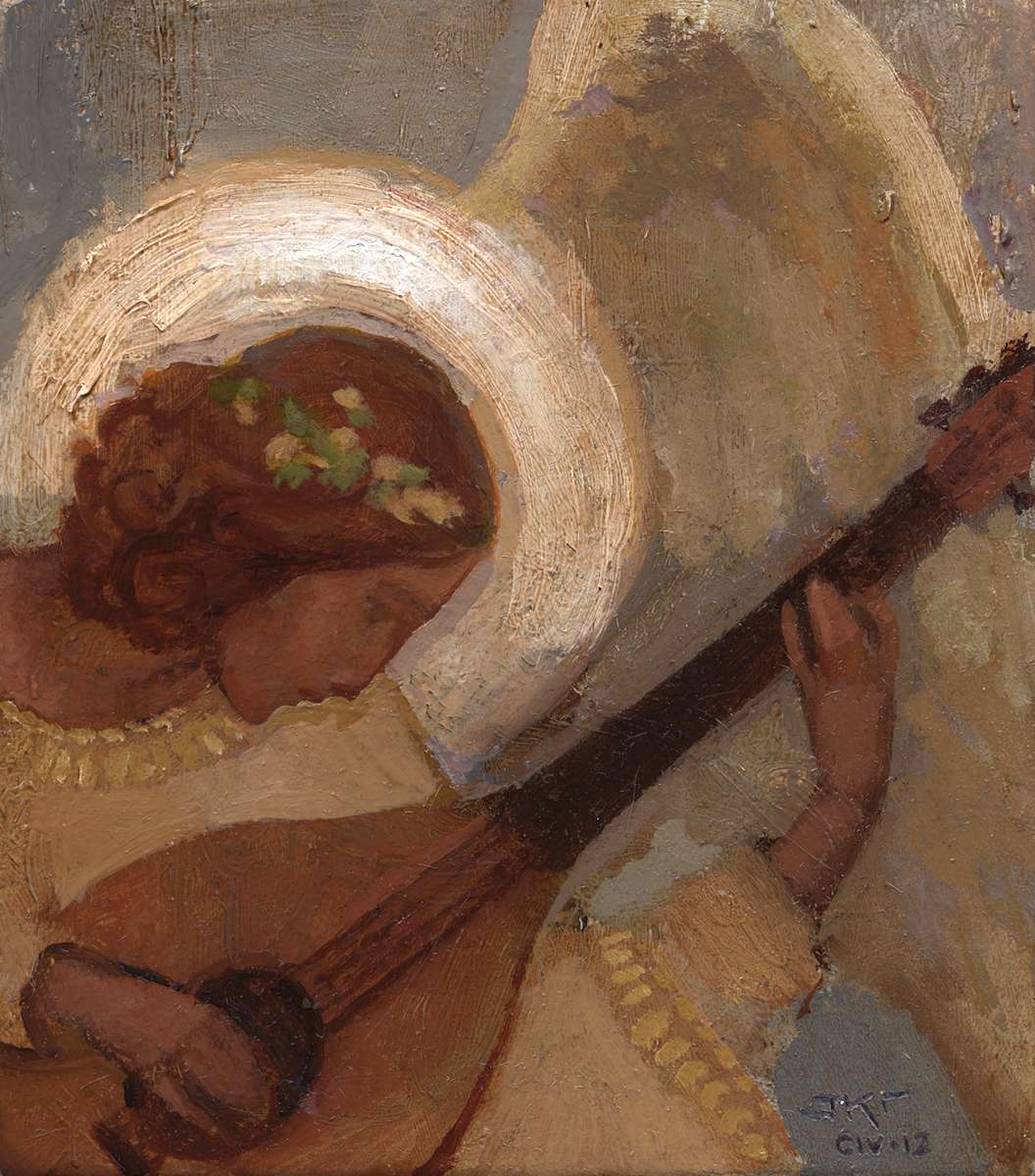 Angel Playing by J. Kirk Richards 