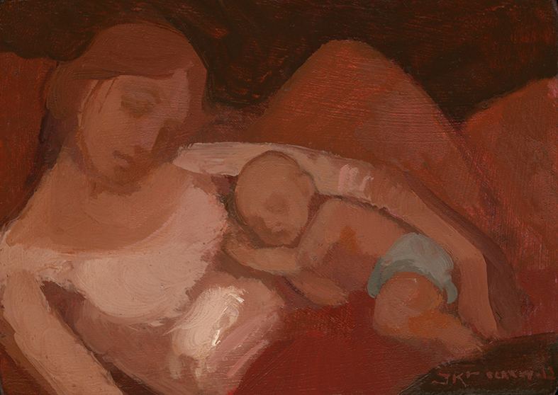Infant Sleeping by J. Kirk Richards 