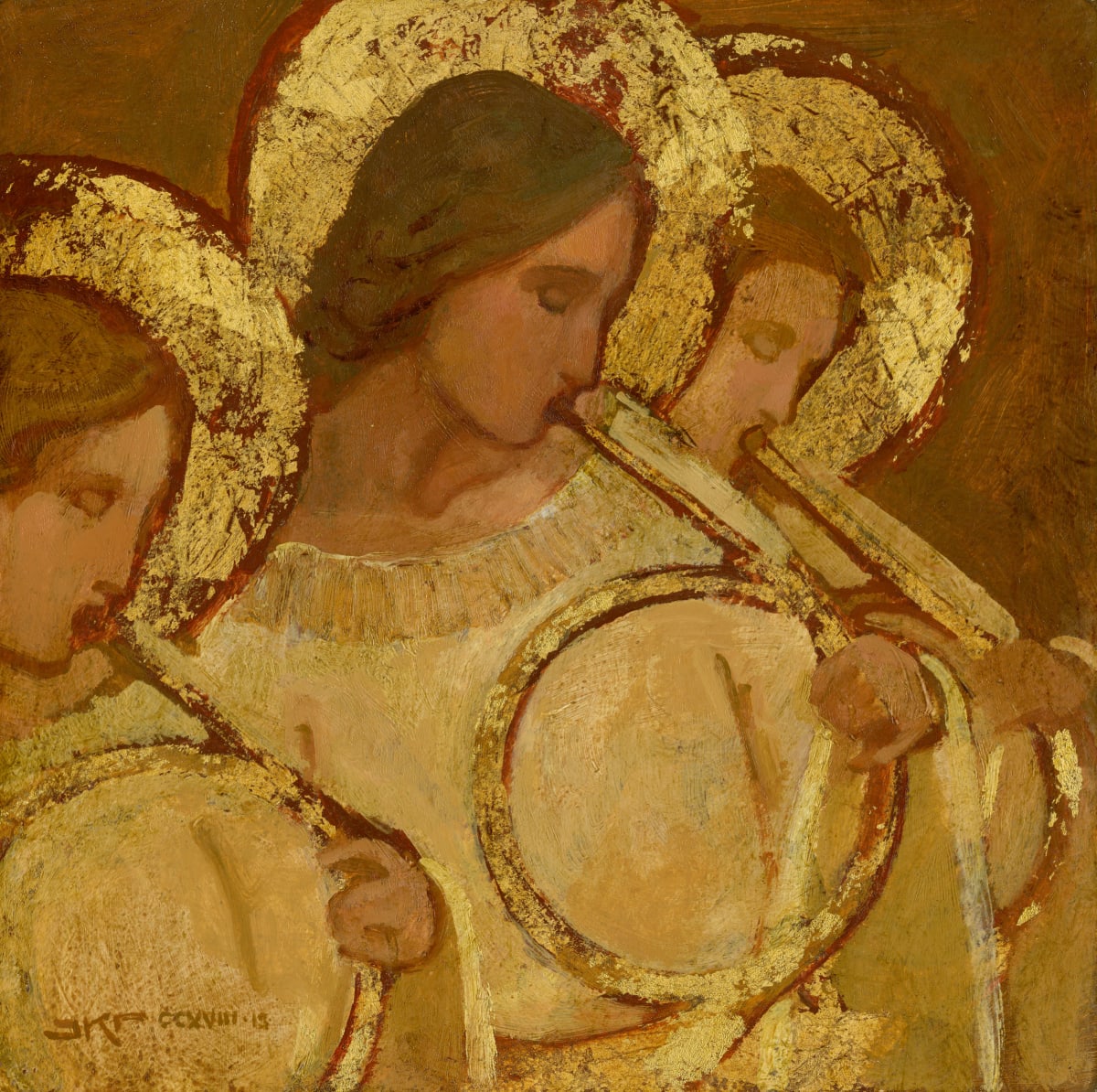 Three French Horns by J. Kirk Richards  Image: Daily Paintings 2021