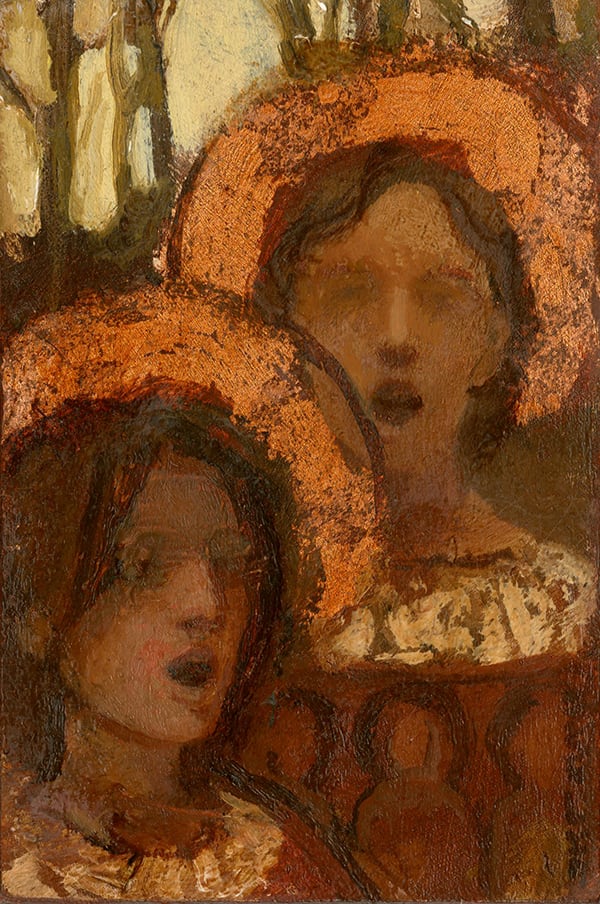 Two Singing Saints (also called Two Angels) by J. Kirk Richards  Image: Two Singing Saints (also called Two Angels)
