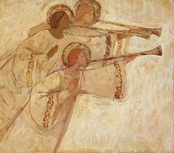 Three Angels with Trumps by J. Kirk Richards, Image 1.