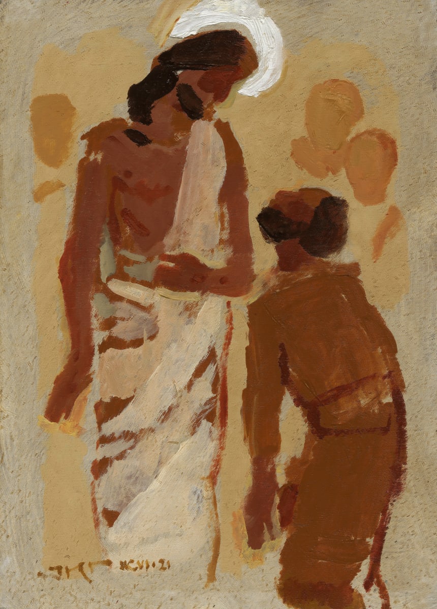Thomas Asked for Evidence by J. Kirk Richards  Image: Daily Painting 94. John 20:24-29. Thomas receives a witness of Christ's resurrection. 
Copyright retained by J. Kirk Richards. Contact the artist at email@jkirkrichards.com to license this image for publication.