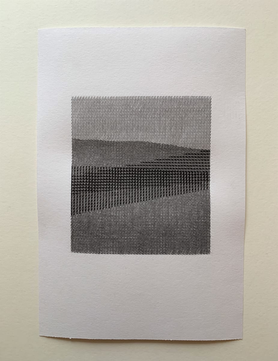 landscape in slashes and plusses, Image 1.