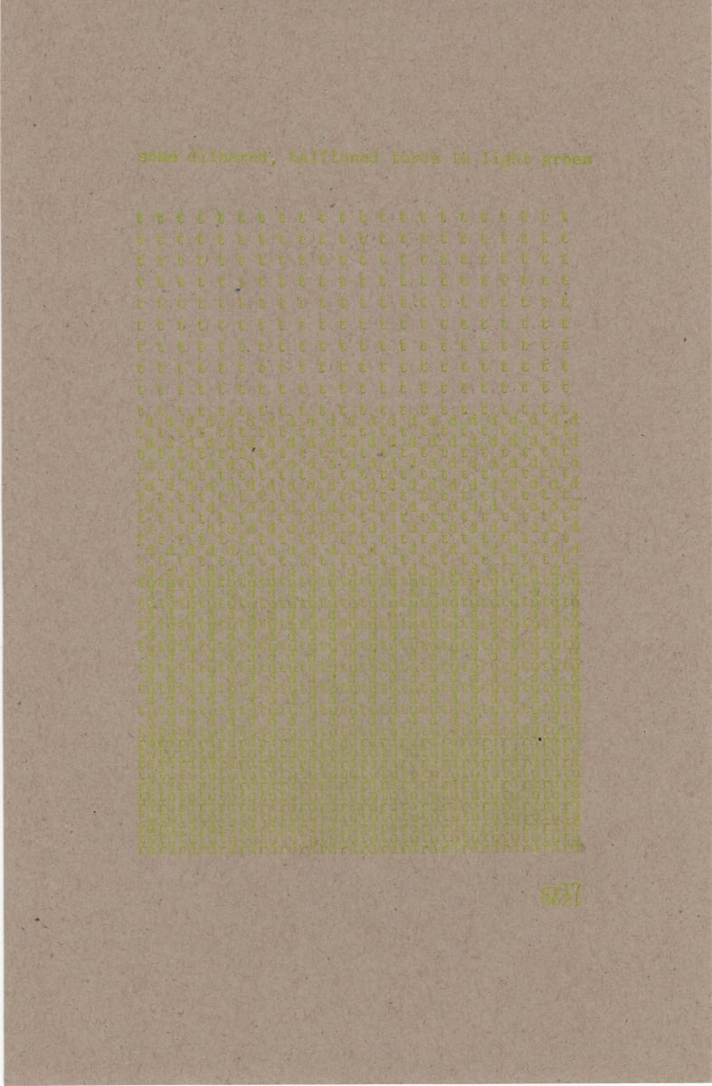 some dithered, halftoned turds in light green 