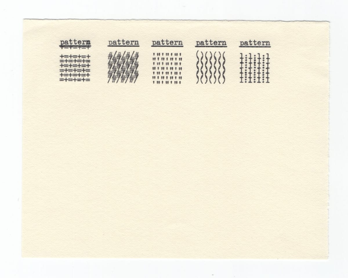 five patterns, Image 1.