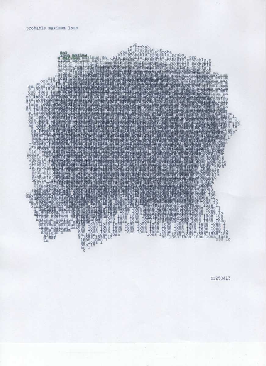 Probable Maximum Loss by Chad Reynolds, Image 1.