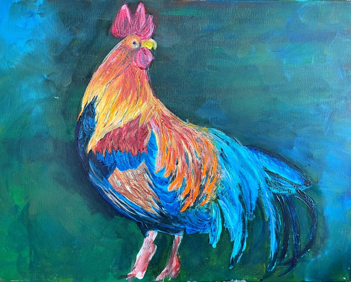 Jaunty Rooster by Katherine Cox Knapp 