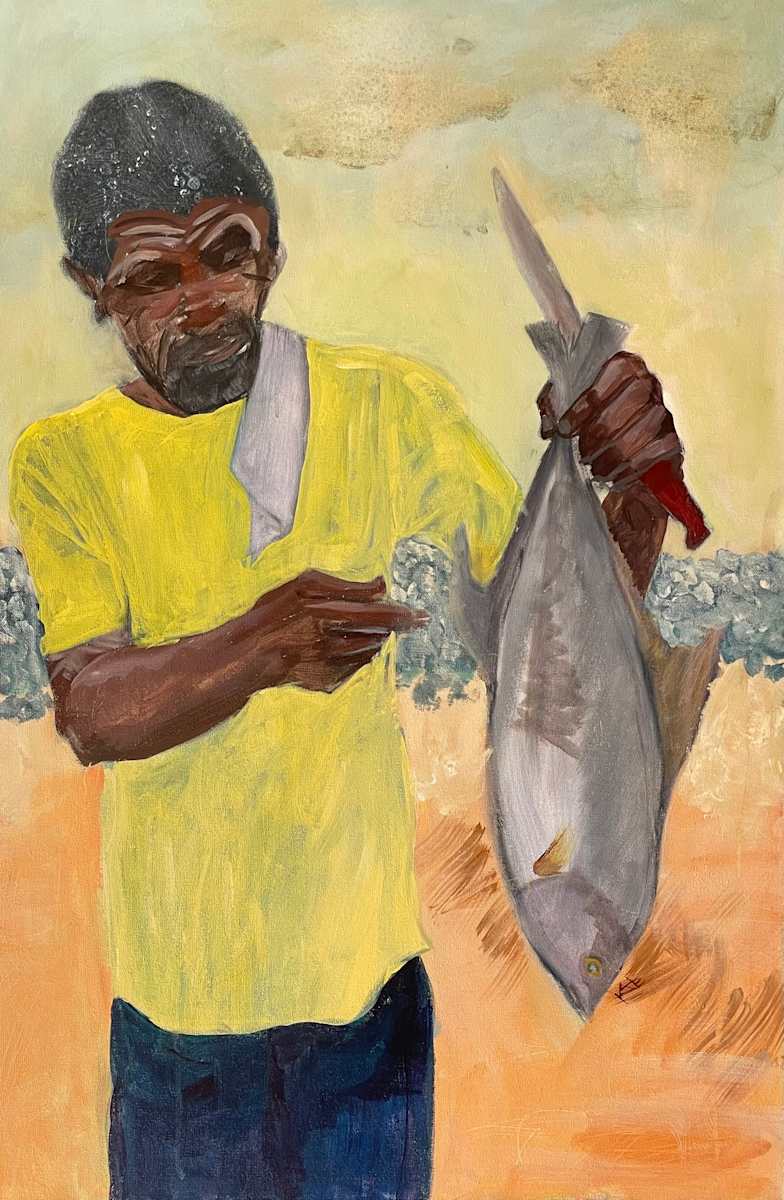 Fried Fish and Steamed Cabbage with Scotch Bonnet Peppers by Katherine Cox Knapp 