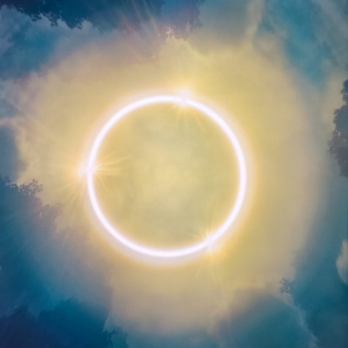 Solar Drawing: Fall, Solar Maximum, single-continuous, flares by Betsy Kenyon, Image 1.