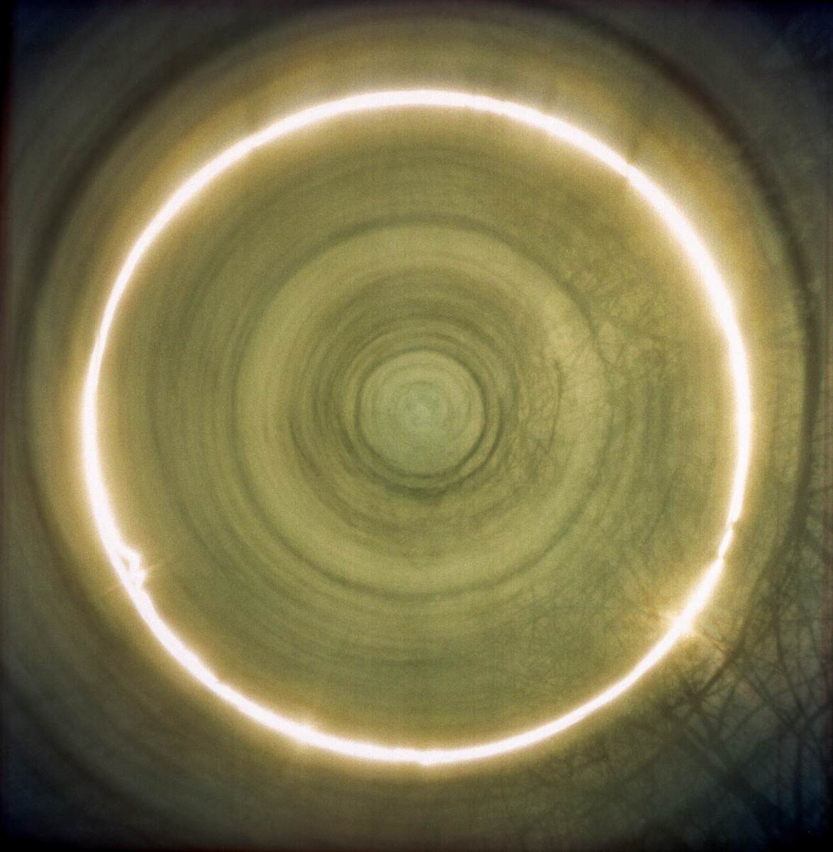 Solar Drawing: Spring, Solar Maximum, 2025, double-continuous, flares by Betsy Kenyon, Image 1.