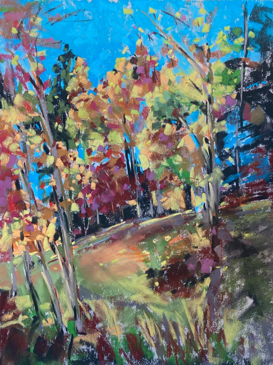 Turquoise and Gold, October at the Oppenheimer Ranch by Elizabeth G Neer  Image: Painted on location in Pagosa Springs, with the Outdoor Painters Society