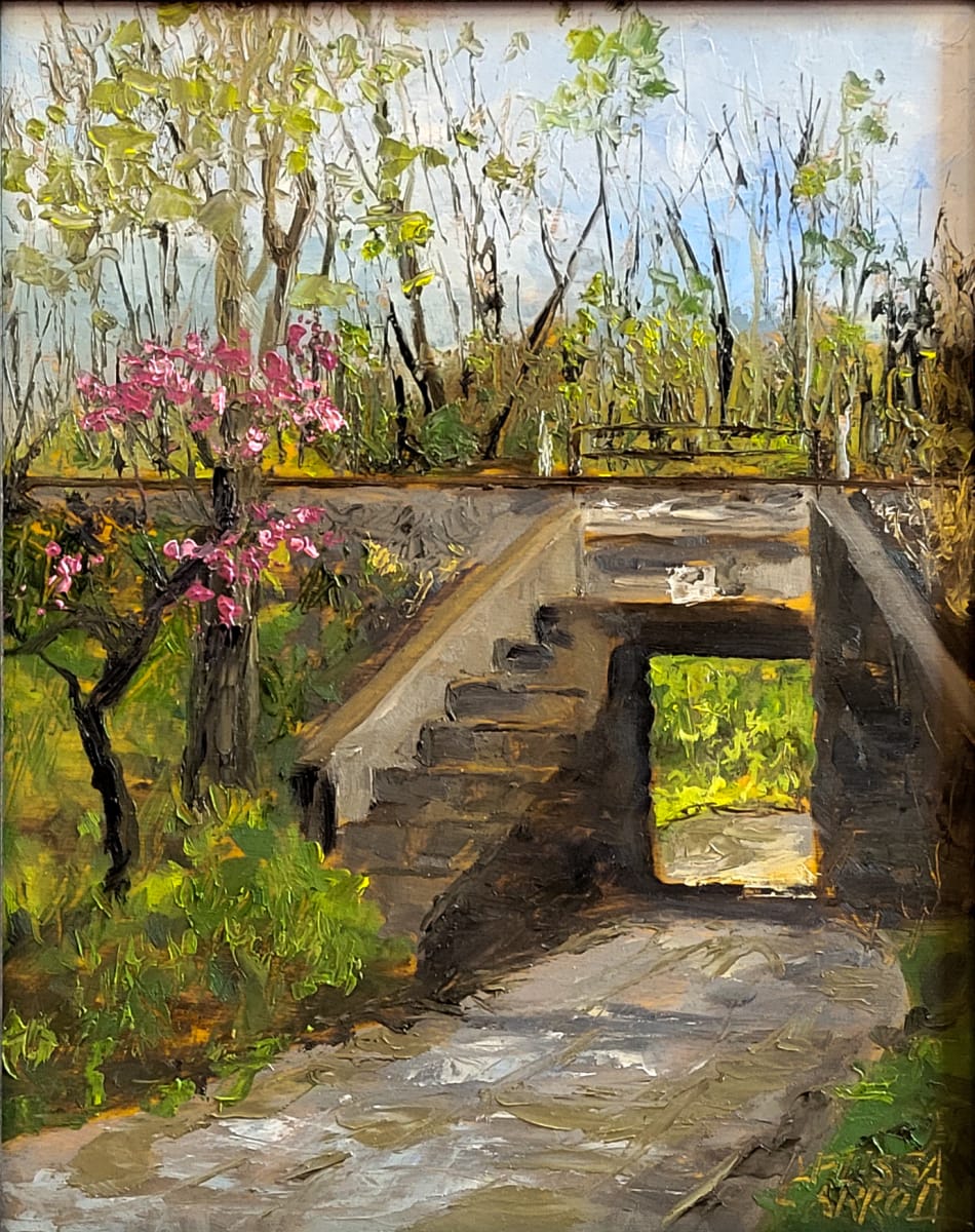 Vesta Train Crossing by Melissa Carroll  Image: 2 Hr Quick Draw