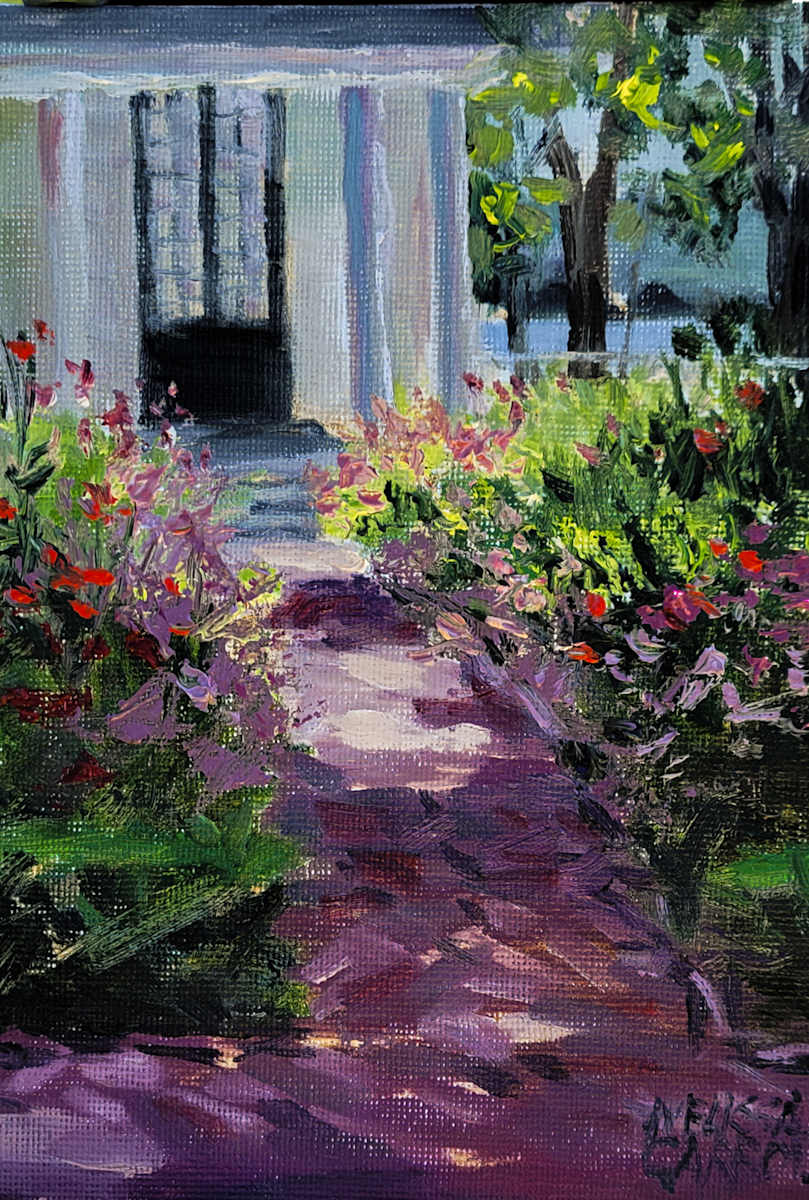 Shady Sidewalk by Melissa Carroll  Image: Plein Air