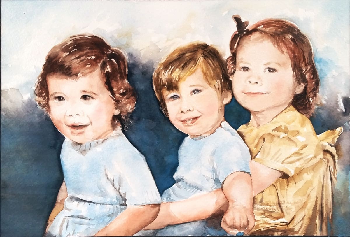 Triple Child Portrait 