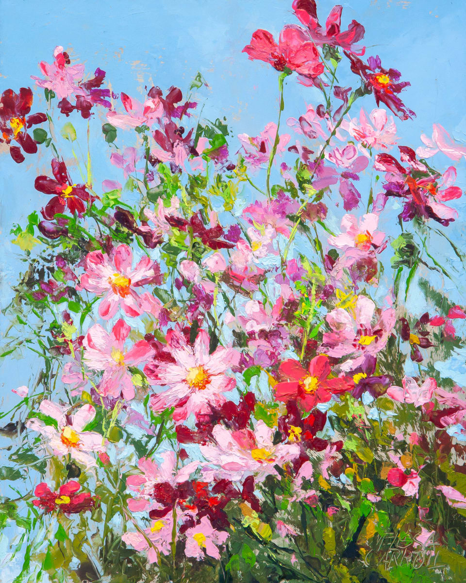 Cosmos by Melissa Carroll  Image: Palette Knife Studio Painting