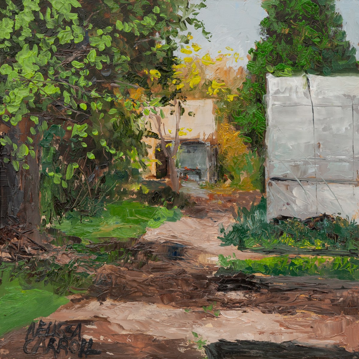 Homefields Lane by Melissa Carroll  Image: Plein Air, Palette knife