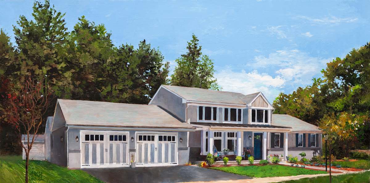 Kimmel House Portrait by Melissa Carroll 