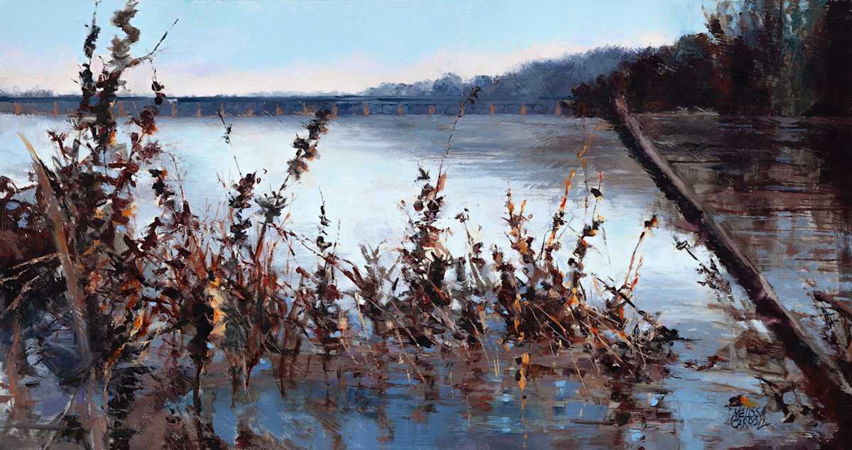 Susquehanna Rhythm by Melissa Carroll  Image: Palette Knife Oil