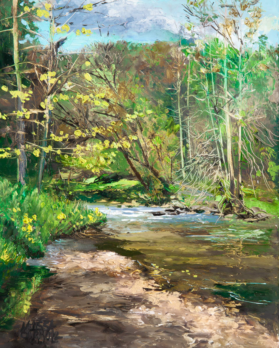 Relaxing Creekside by Melissa Carroll 