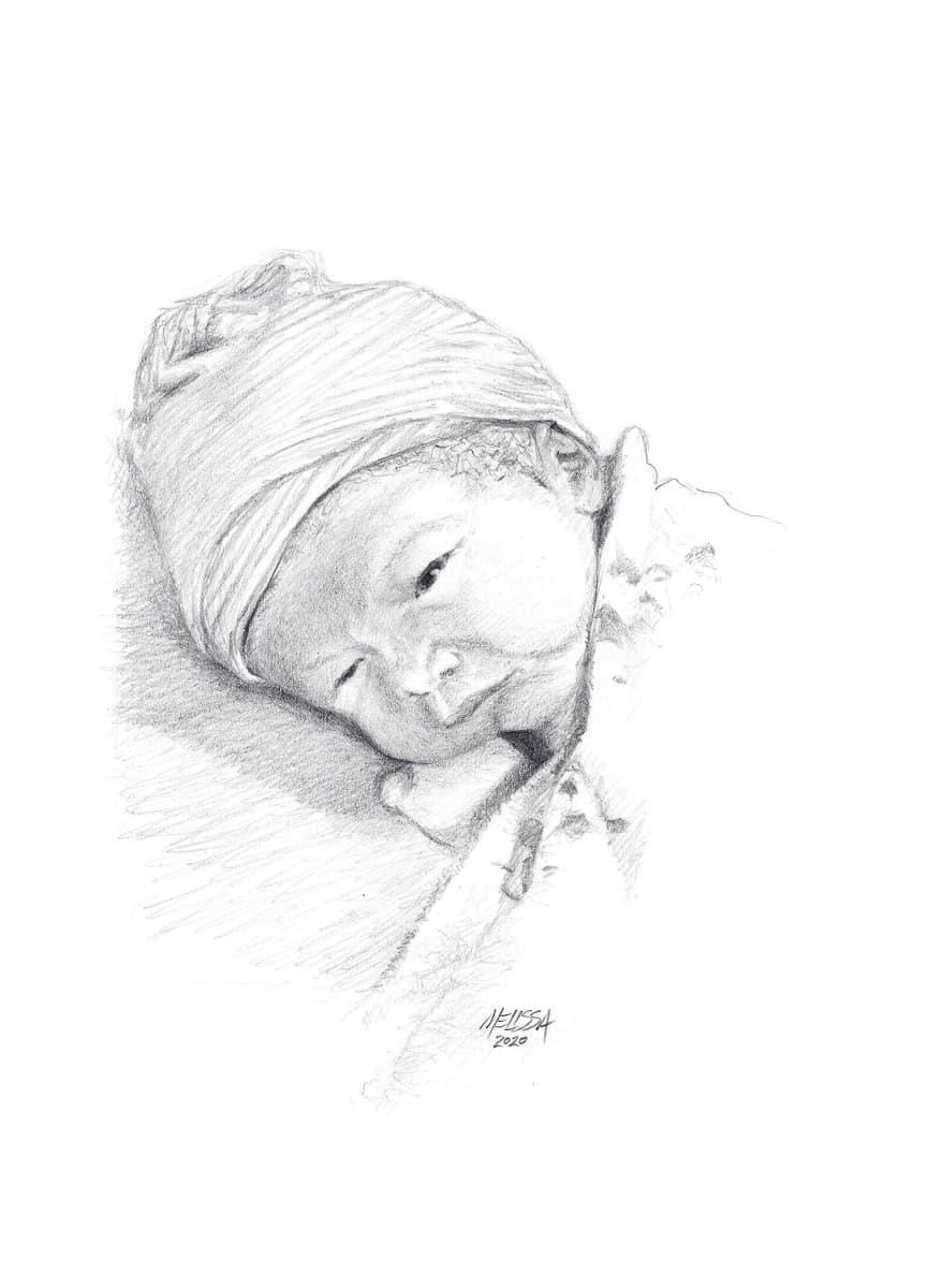 Infant Portrait Commission  Image: Done from client photo