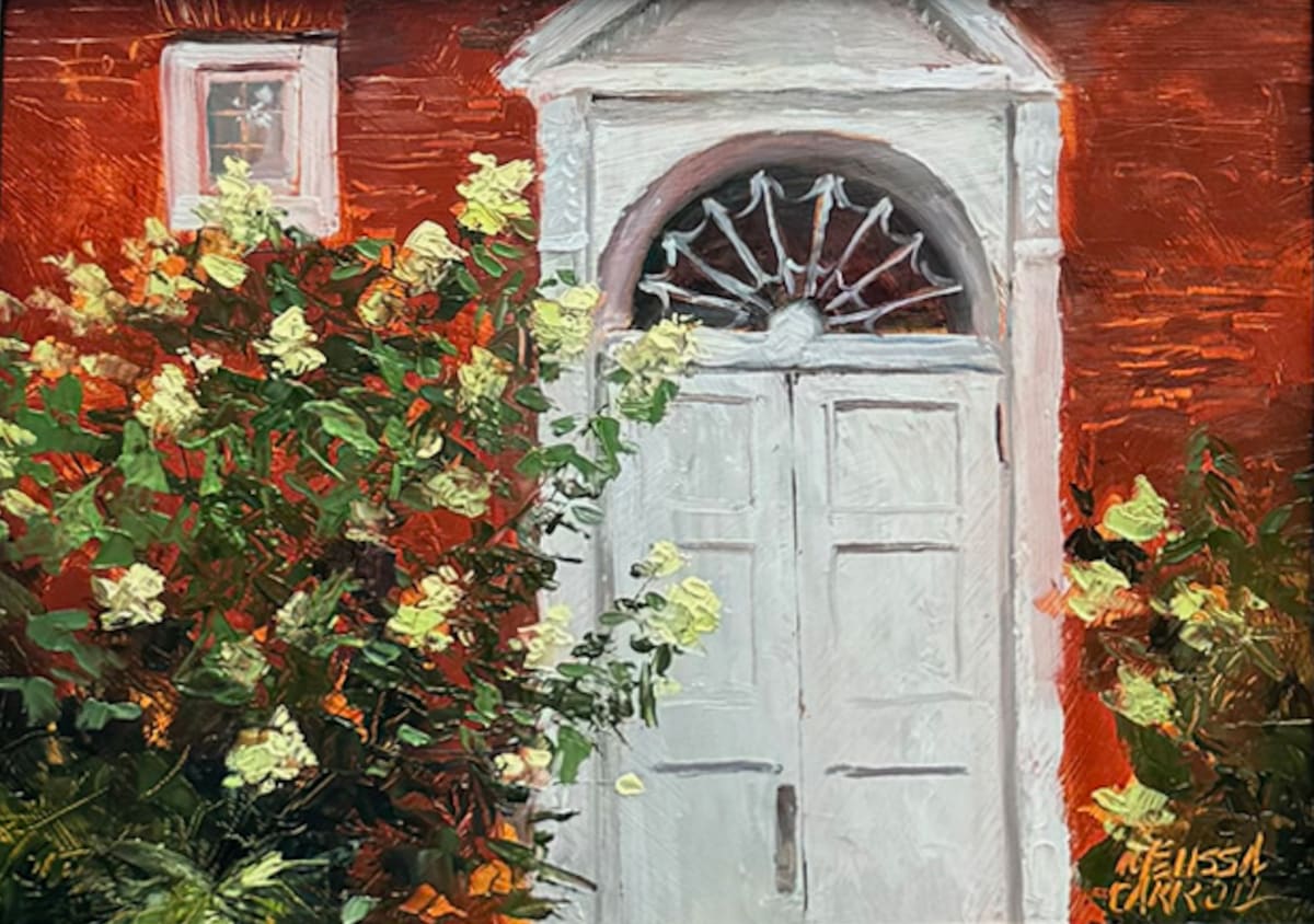 Historical Museum Doorway by Melissa Carroll  Image: Plein Air / 2 hr quick draw 