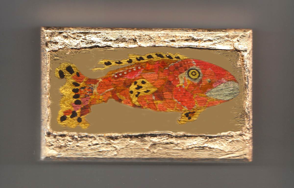 RedFish Embellished Print #1 by Lisa Shinault 