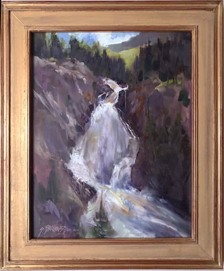 Fish Creek Falls  Image: I painted this plein air in Steamboat Springs, Colorado.