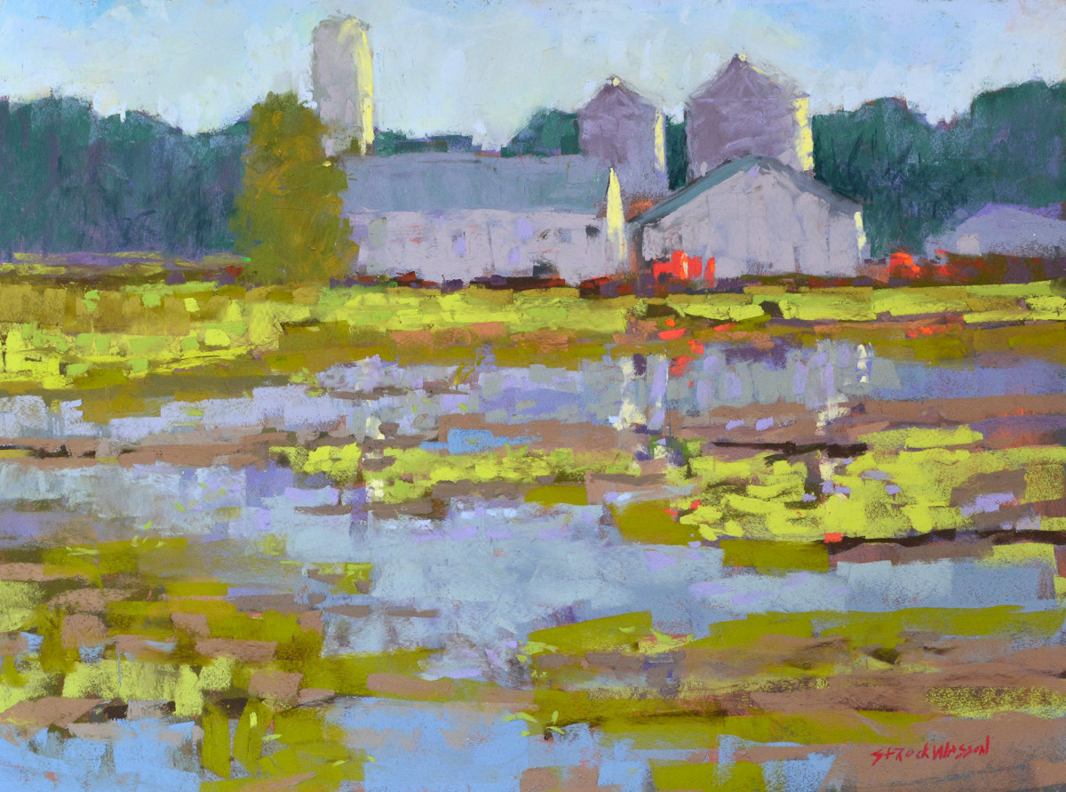 Flooded Fields #3 by carol strock wasson 