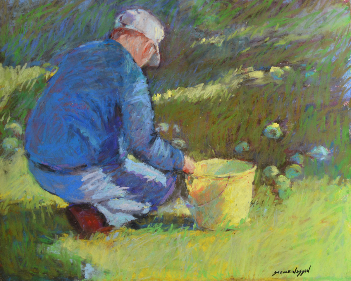 Gathering Ground Apples by carol strock wasson 