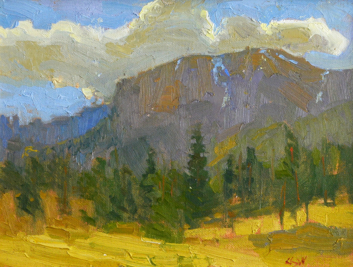 WY Mountain by carol strock wasson 