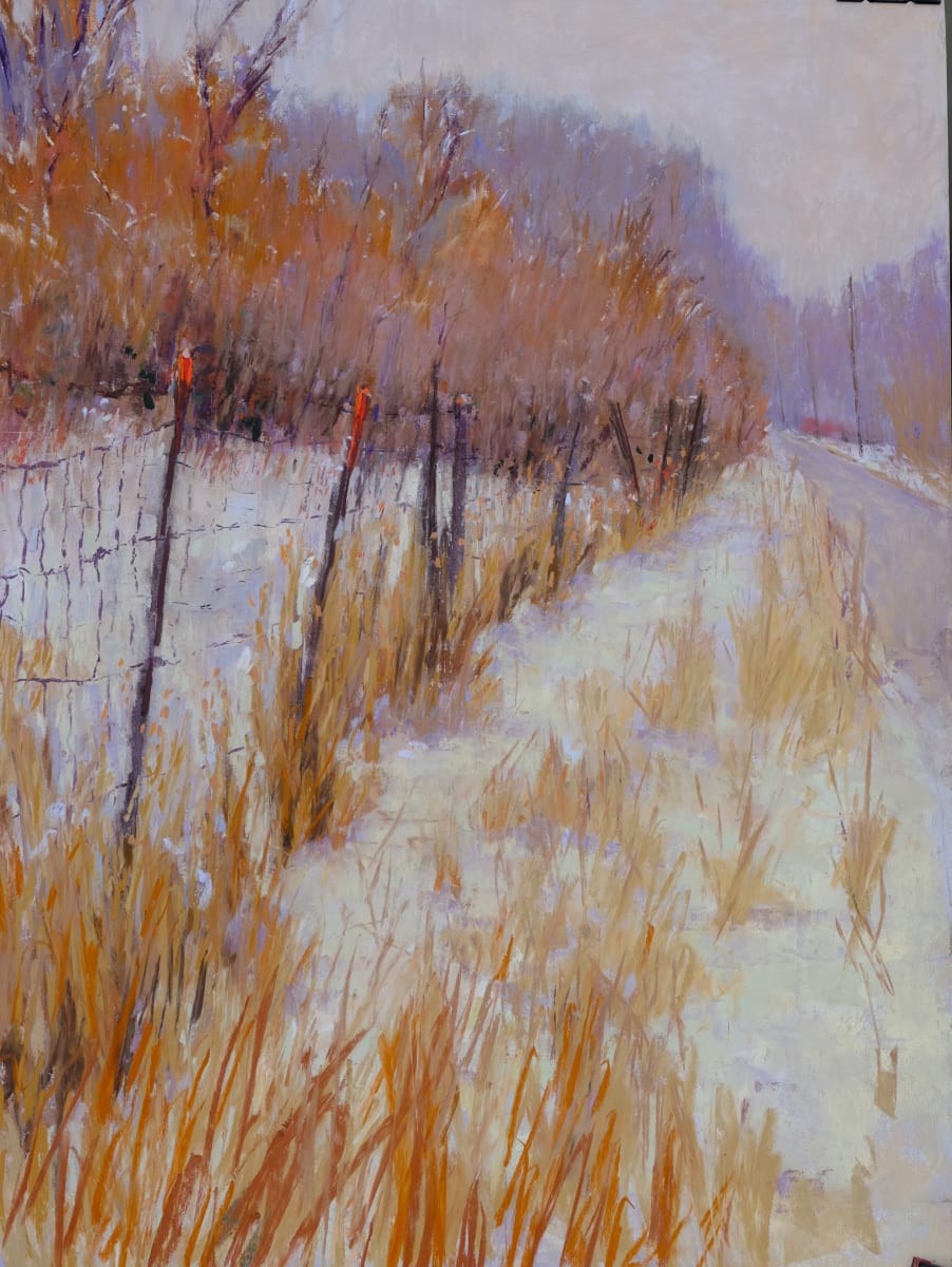 WInter Fence by carol strock wasson 