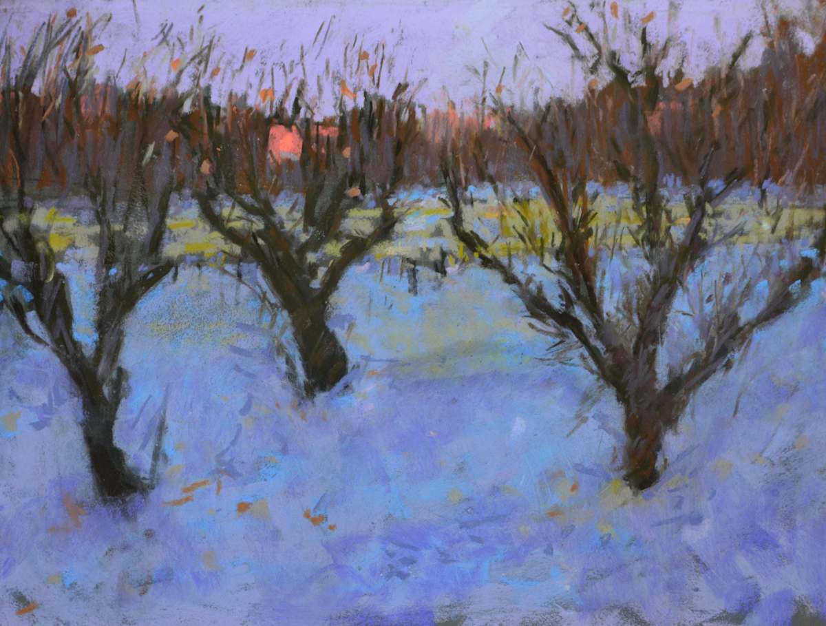 Sunset 502 study sketch by carol strock wasson, Image 1.