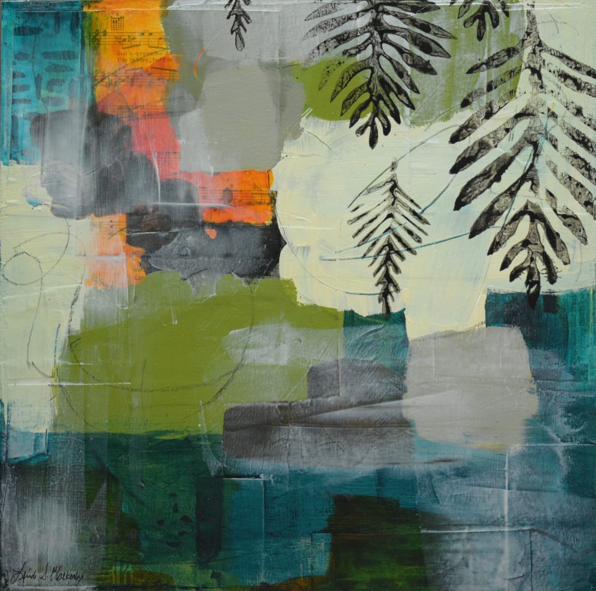 Mountain Lake 1 by Linda Blackerby Art 