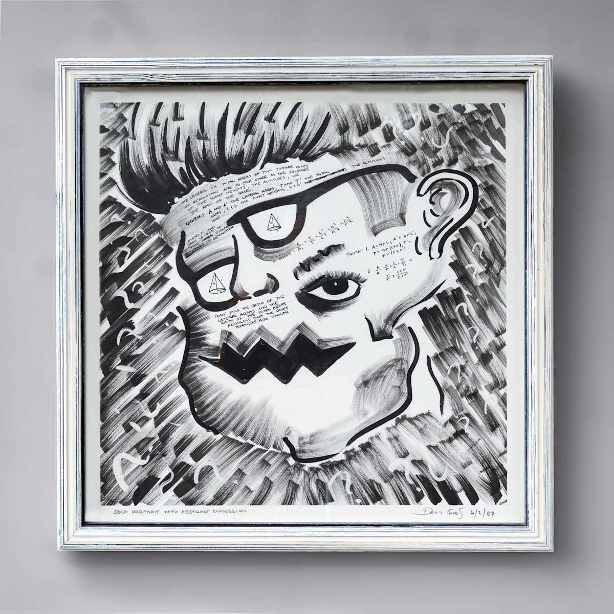 Self Portrait with abstract expression by David Fobes, Image 2.