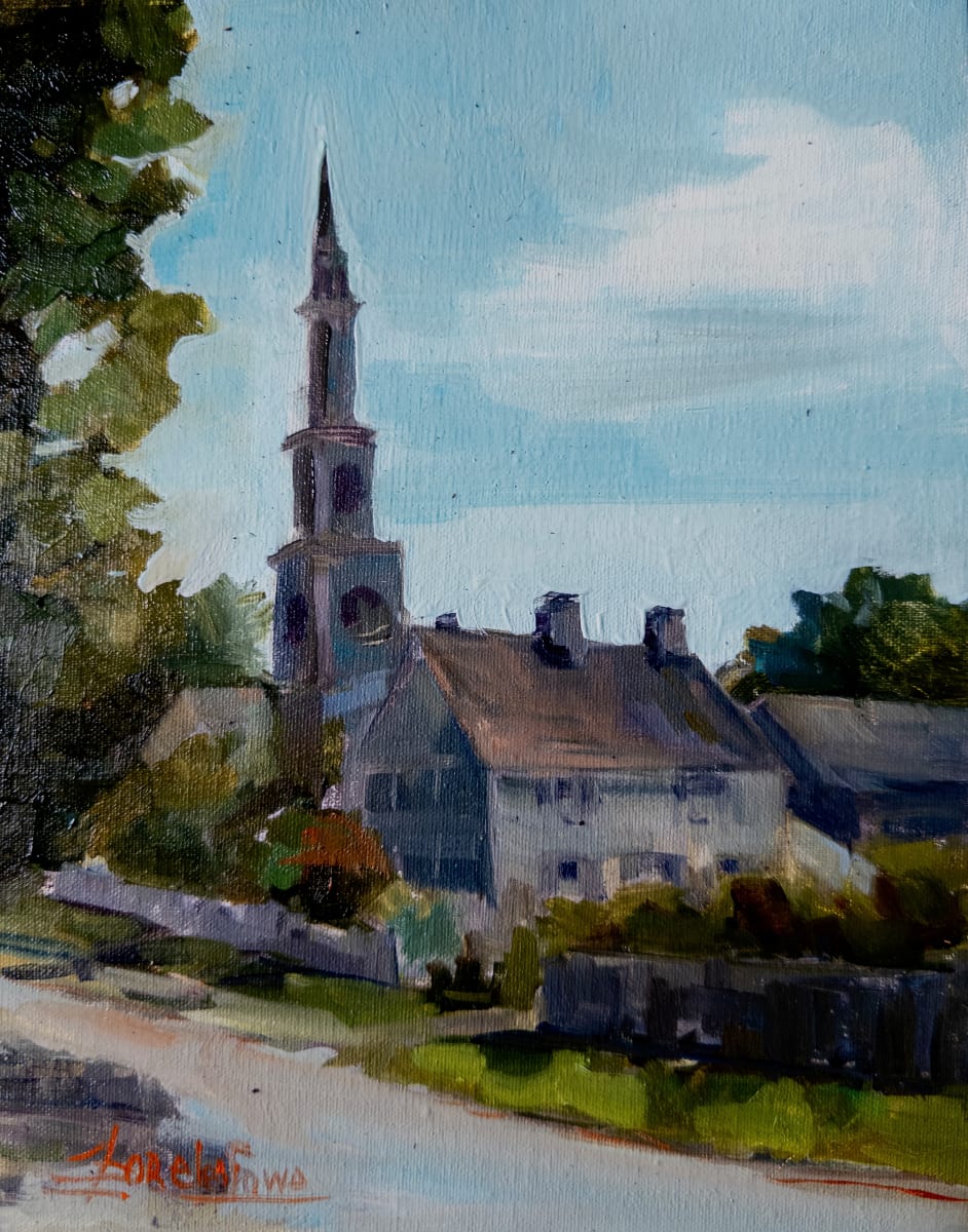 The First Congregational church of Old Lyme by Lorelei French Sowa 