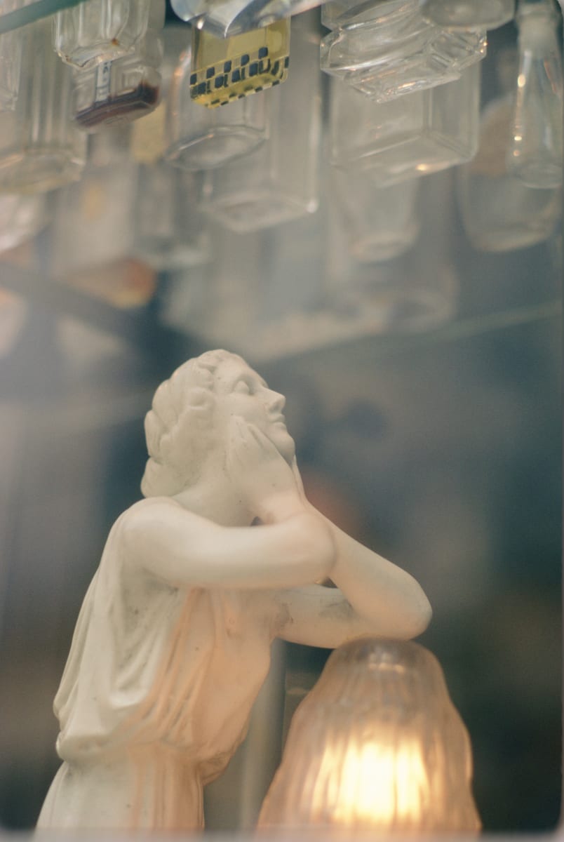 Untitled (statue with lamps) by Kay Chernush 