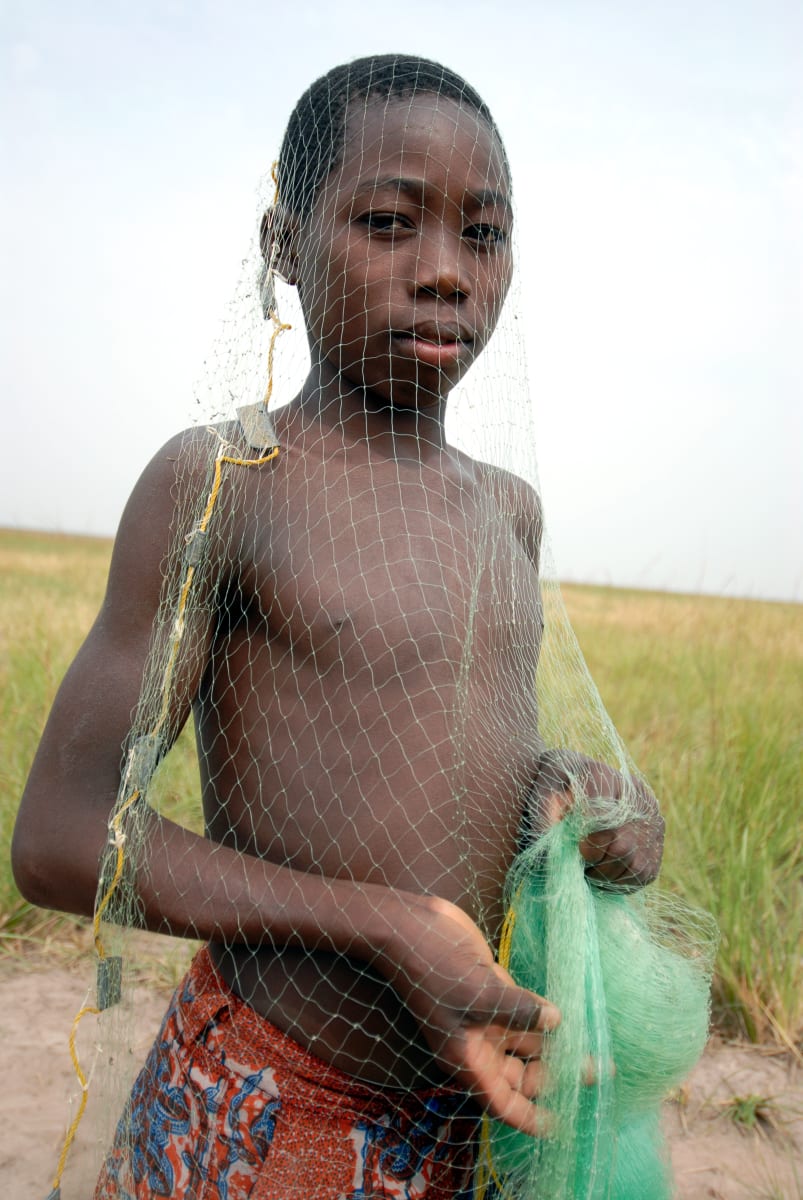 Untitled (Fishing boy with nets) 